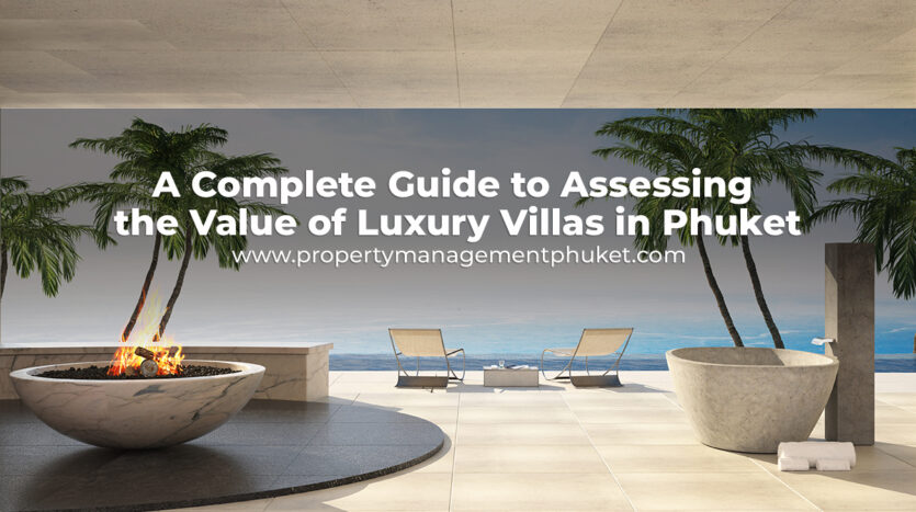 Luxury villa in Phuket with ocean view, infinity pool, and modern architecture.